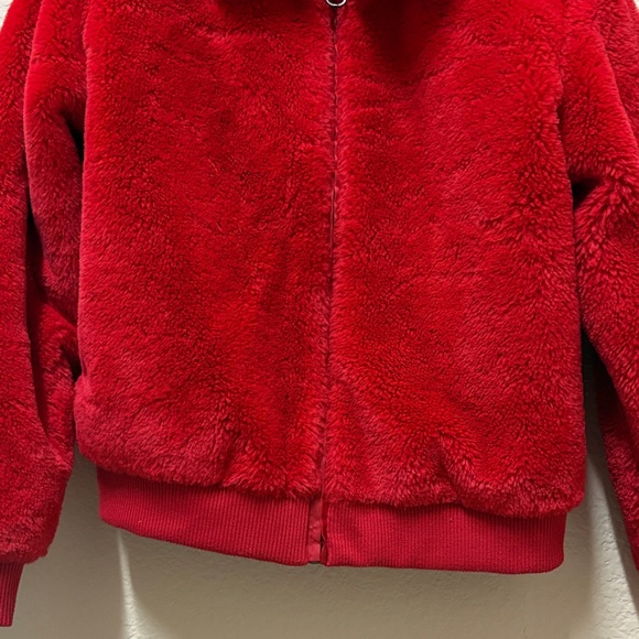 Vibrant Red Kids Puffer Jacket - Picture 5 of 5